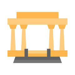 Lincoln Memorial flat icon