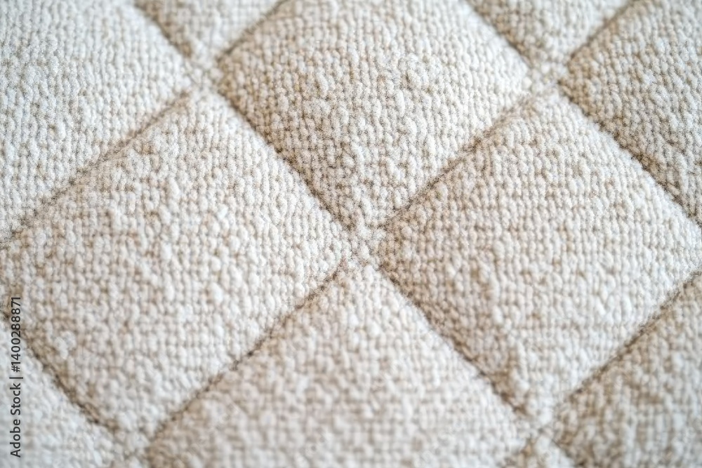 Poster a close-up view of an intricately woven textured fabric featuring a diamond pattern. showcasing its 