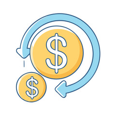 currency symbol icon, currency symbol vector illustration-simple illustration of currency symbol, perfect for currency symbol logos and icons