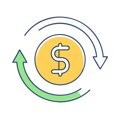 currency symbol icon, currency symbol vector illustration-simple illustration of currency symbol, perfect for currency symbol logos and icons