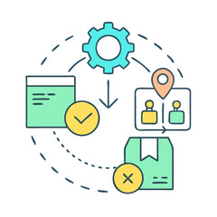 deployment icon, deployment vector illustration-simple illustration of deployment, perfect for deployment logos and icons