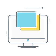 digital overlay icon, digital overlay vector illustration-simple illustration of digital overlay, perfect for digital overlay logos and icons