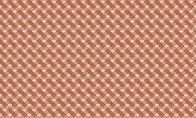 Elegant, repeating geometric pattern in soft brown and pink hues.  Perfect for textile designs, website backgrounds, or packaging.