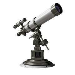 Telescope Mounted on Moon Pointing Skyward Icon