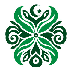 Universal floral mandala emphasizing decorative artistry and refined geometric refinement