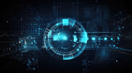 Obraz premium Futuristic Data Sphere