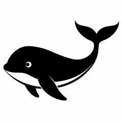 Elegant Whale Silhouette Art
