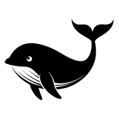 Elegant Whale Silhouette Art