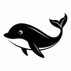 Elegant Whale Silhouette Art