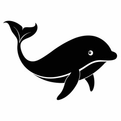 Elegant Whale Silhouette Art