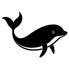 Elegant Whale Silhouette Art