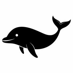 Elegant Whale Silhouette Art