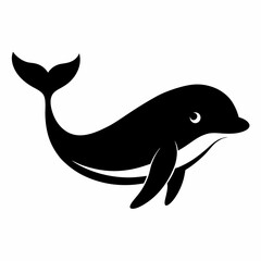 Elegant Whale Silhouette Art