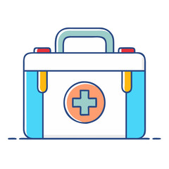 Obraz premium first aid kit icon, first aid kit vector illustration-simple illustration of first aid kit, perfect for first aid kit logos and icons