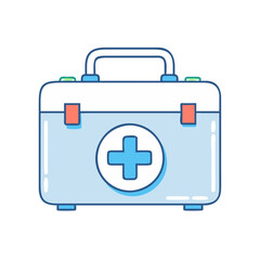first aid kit icon, first aid kit vector illustration-simple illustration of first aid kit, perfect for first aid kit logos and icons