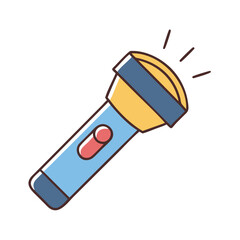 flashlight icon, flashlight vector illustration-simple illustration of flashlight, perfect for flashlight logos and icons