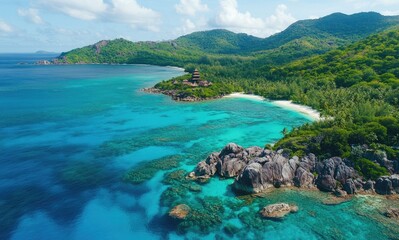 Fototapeta premium Aerial view of the archipelago