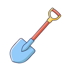 garden shovel icon, garden shovel vector illustration-simple illustration of garden shovel, perfect for garden shovel logos and icons
