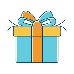 gift box icon, gift box vector illustration-simple illustration of gift box, perfect for gift box logos and icons