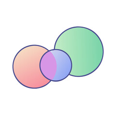 gradient circles icon, gradient circles vector illustration-simple illustration of gradient circles, perfect for gradient circles logos and icons