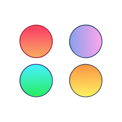 gradient circles icon, gradient circles vector illustration-simple illustration of gradient circles, perfect for gradient circles logos and icons