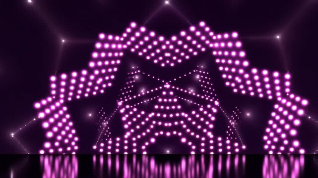 Purple Light Tunnel: A Dazzling Visual of Geometric Lights