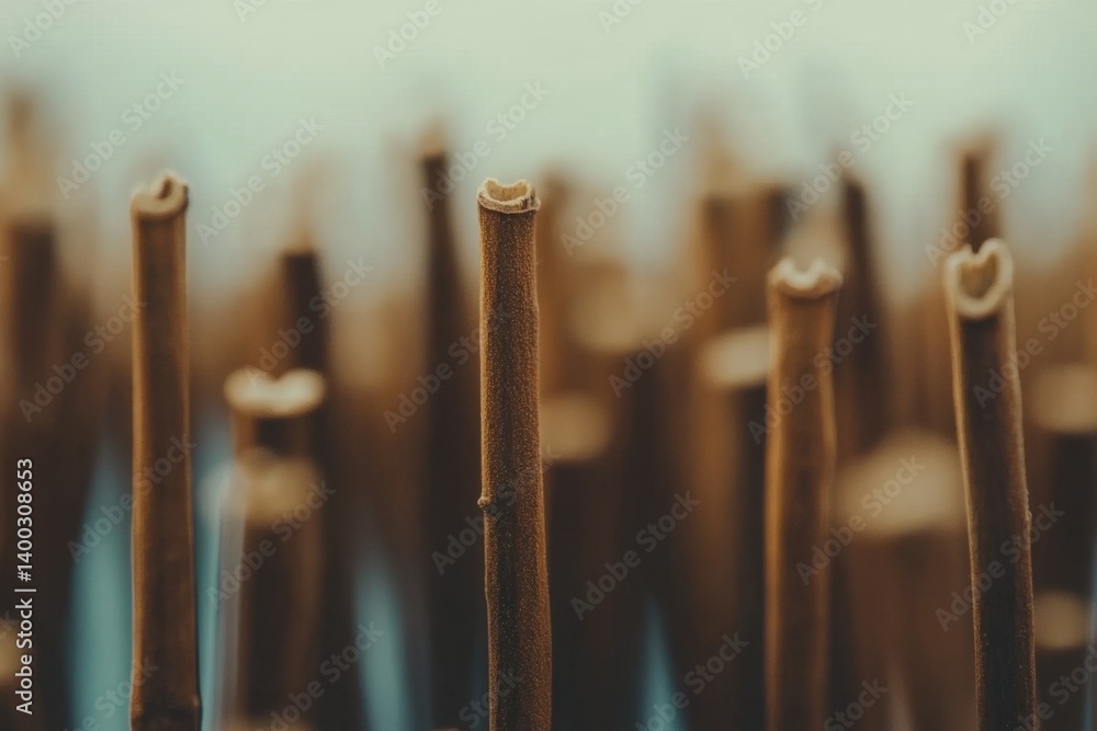Poster abstract bamboo stalks create a serene and natural pattern in a soft focus composition showcasing ea
