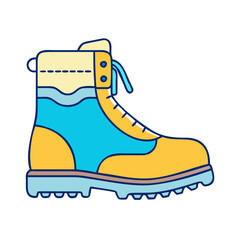 hiking boots icon, hiking boots vector illustration-simple illustration of hiking boots, perfect for hiking boots logos and icons