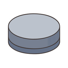 hockey puck icon, hockey puck vector illustration-simple illustration of hockey puck, perfect for hockey puck logos and icons