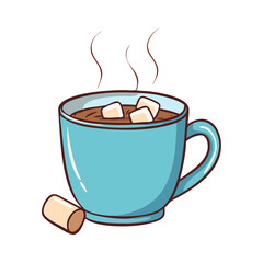 hot cocoa icon, hot cocoa vector illustration-simple illustration of hot cocoa, perfect for hot cocoa logos and icons