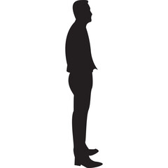 Silhouette of Businessman in walk poses Various Poses Corporate and Office