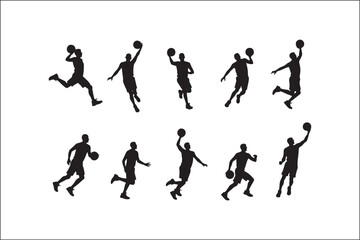 Basketball Silhouette Vector | Player SVG | Slam Dunk Clipart PNG

Basketball Player SVG | Dribble & Dunk Silhouette | Sports Vector Art

Basketball Action Silhouette | Jump Shot SVG Cut File | Sports