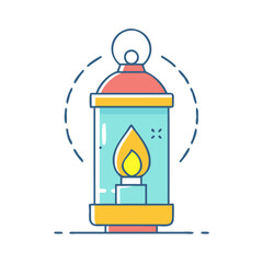 lantern icon, lantern vector illustration-simple illustration of lantern, perfect for lantern logos and icons
