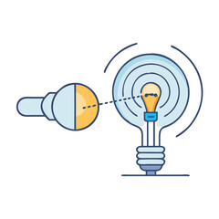light photon icon, light photon vector illustration-simple illustration of light photon, perfect for light photon logos and icons