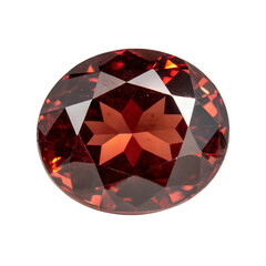 Garnet Gemstone isolated on transparent background
