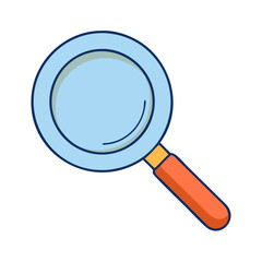 magnifying glass icon, magnifying glass vector illustration-simple illustration of magnifying glass, perfect for magnifying glass logos and icons