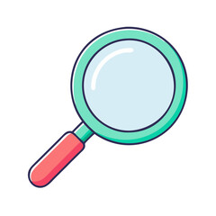 magnifying glass icon, magnifying glass vector illustration-simple illustration of magnifying glass, perfect for magnifying glass logos and icons
