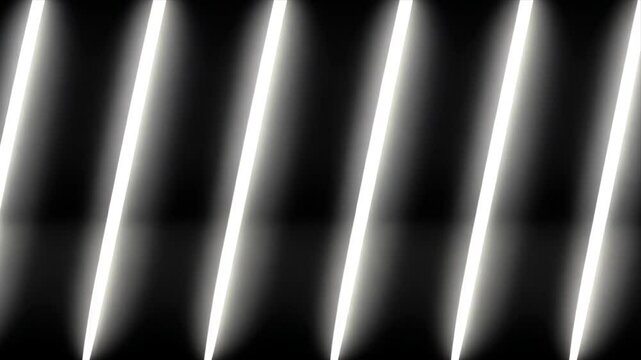 Abstract Neon Lights: Parallel White Lines on Dark Background