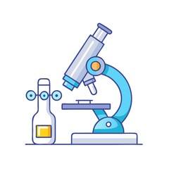 microscope icon, microscope vector illustration-simple illustration of microscope, perfect for microscope logos and icons
