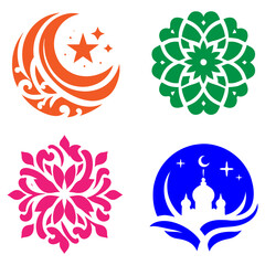 Juxtaposed floral mandala presenting harmonious ornamental artistry and elegant decoration