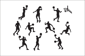 Basketball Silhouette Vector | Player SVG | Slam Dunk Clipart PNG

Basketball Player SVG | Dribble & Dunk Silhouette | Sports Vector Art

Basketball Action Silhouette | Jump Shot SVG Cut File | Sports