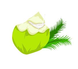 Coconut Ice Drink Illustration 