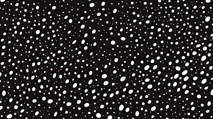 Abstract Monochrome Vector Design: Repetitive Pattern of Various Sized Dots
