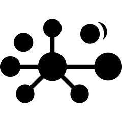 Quantum Mechanics Glyph Icon