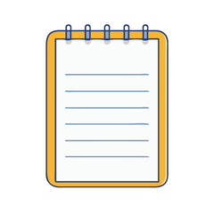 notepad icon, notepad vector illustration-simple illustration of notepad, perfect for notepad logos and icons