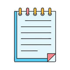 notepad icon, notepad vector illustration-simple illustration of notepad, perfect for notepad logos and icons