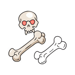 old bones icon, old bones vector illustration-simple illustration of old bones, perfect for old bones logos and icons