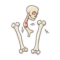 old bones icon, old bones vector illustration-simple illustration of old bones, perfect for old bones logos and icons