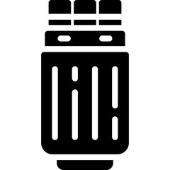 Nuclear Fuel Glyph Icon