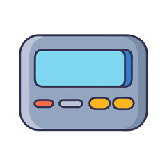 pager icon, pager vector illustration-simple illustration of pager, perfect for pager logos and icons